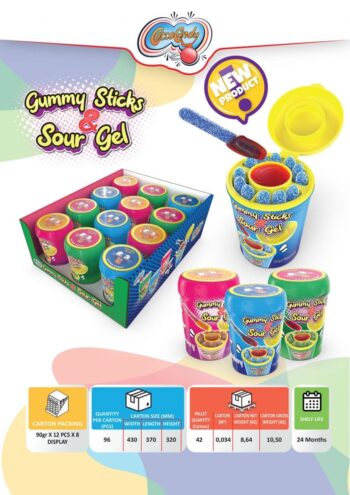 כוסות גילי עם טבילה בטעמי פירות